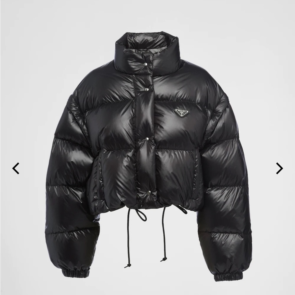 Prada Re-Nylon cropped convertible down jacket